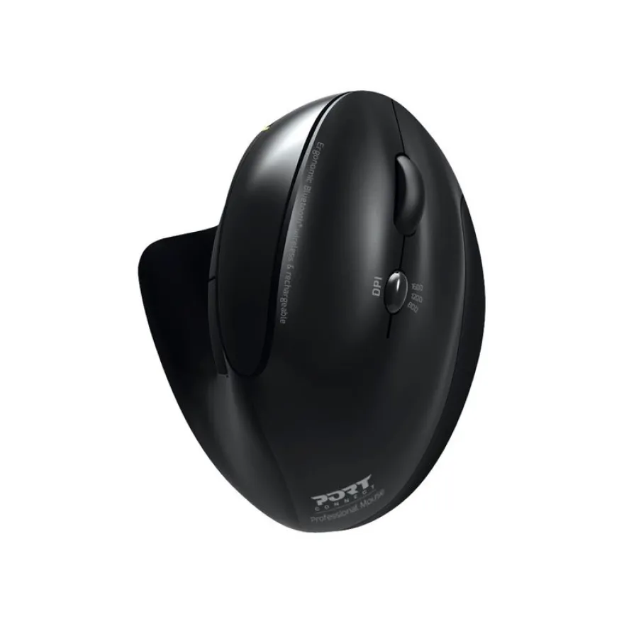 PORT DESIGNS - Souris sans fil ergonomique pour droitier - noir