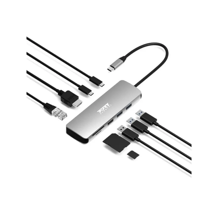 PORT TRAVEL - Station d'accueil - USB-C - HDMI - 1GbE