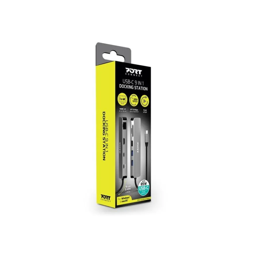 PORT TRAVEL - Station d'accueil - USB-C - HDMI - 1GbE