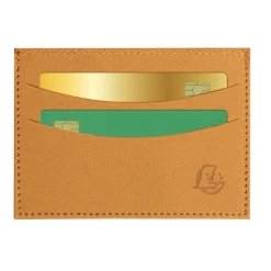 Porte-cartes Denim avec poche - 10,3 x 7,5 cm - Moutarde - Exacompta