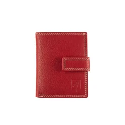 Porte-cartes super compact Dakota - rouge - label M