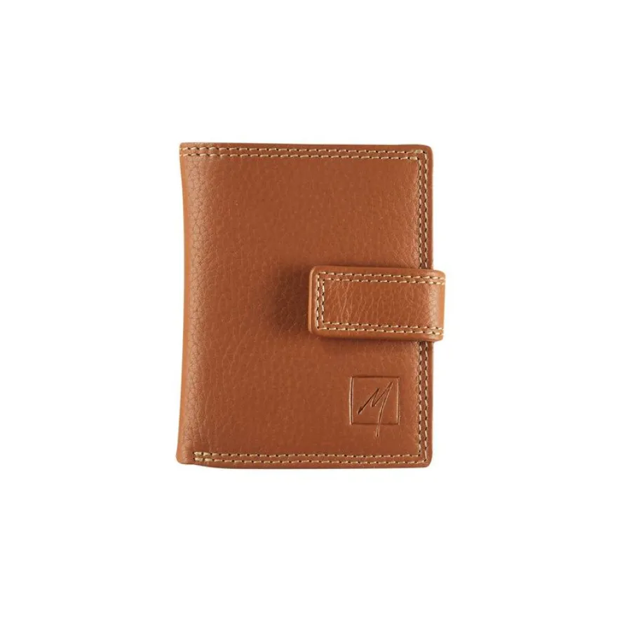 Porte-cartes super compact Dakota - cognac - label M