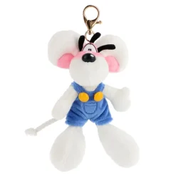 Porte-clés peluche Diddl en salopette Bleue 15cm