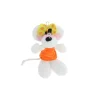 Porte-clés peluche Diddlina en robe orange 15cm