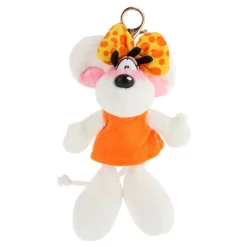 Porte-clés peluche Diddlina en robe orange 15cm