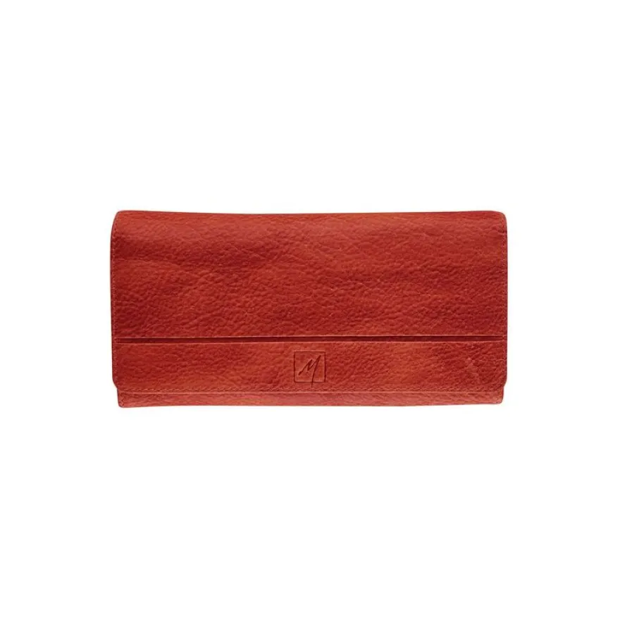 Portefeuille avec bouton-pression Savannah - rouge - label M