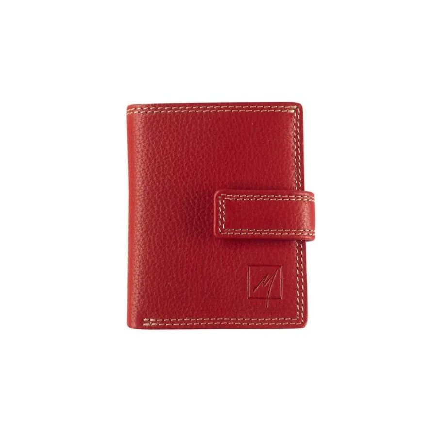 Portefeuille compact Dakota - rouge - label M