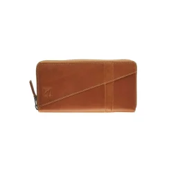 Portefeuille Florence 6 compartiments - cognac - label M