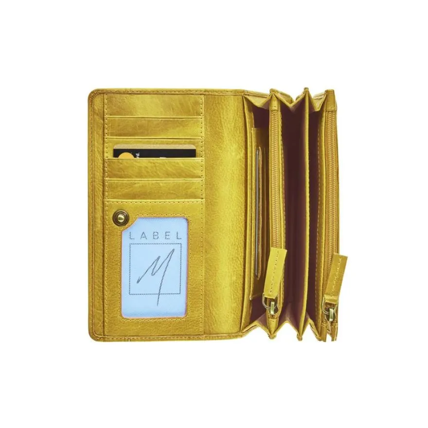 Porte-monnaie accordéon Savannah - ocre - label M