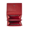 Porte-monnaie compact Dakota - rouge - label M