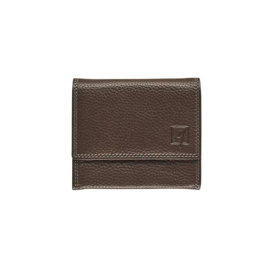 Porte-monnaie compact Dakota - brun - label M