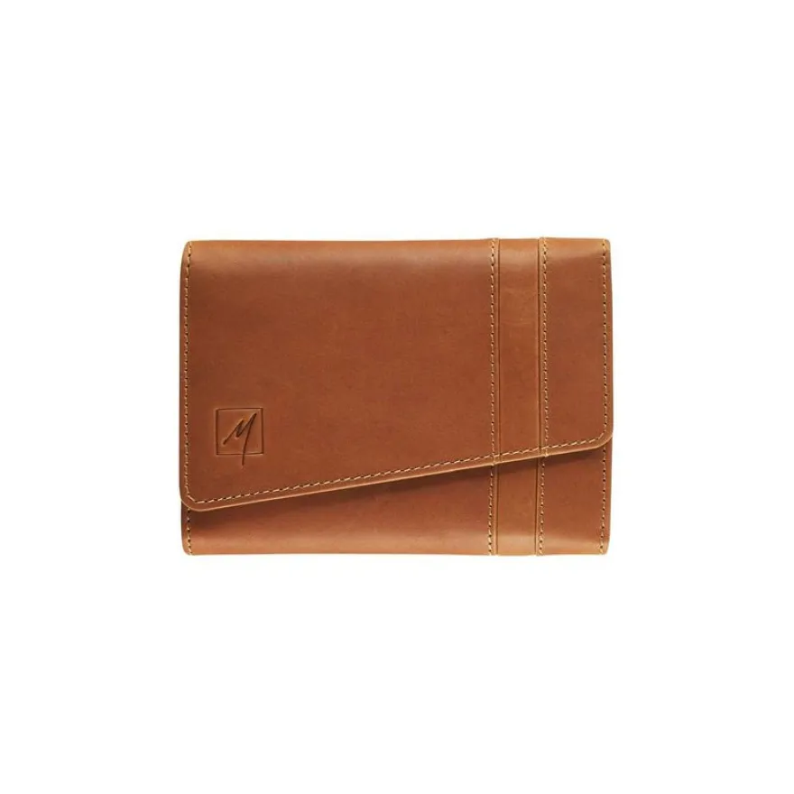Porte-monnaie compact Florence - cognac - label M
