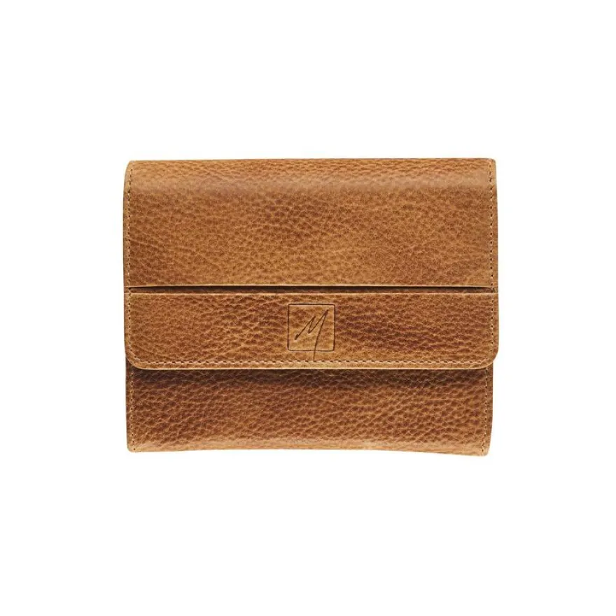 Porte-monnaie compact Savannah - cognac - label M