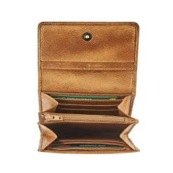 Porte-monnaie compact Savannah - cognac - label M