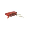 Porte-monnaie double cuir avec pochette cartes Savannah - rouge - label M