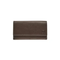 Porte-monnaie double fermeture éclair Dakota - brun - label M