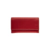 Porte-monnaie double fermeture éclair Dakota - rouge - label M