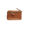 Porte-monnaie/porte-clés avec fermeture éclair Dakota - cognac - label M