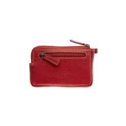 Porte-monnaie/porte-clés avec fermeture éclair Dakota - rouge - label M