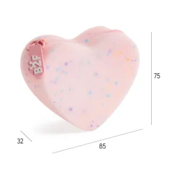 Porte-monnaies cœur rose Lovely Things Back2Fun