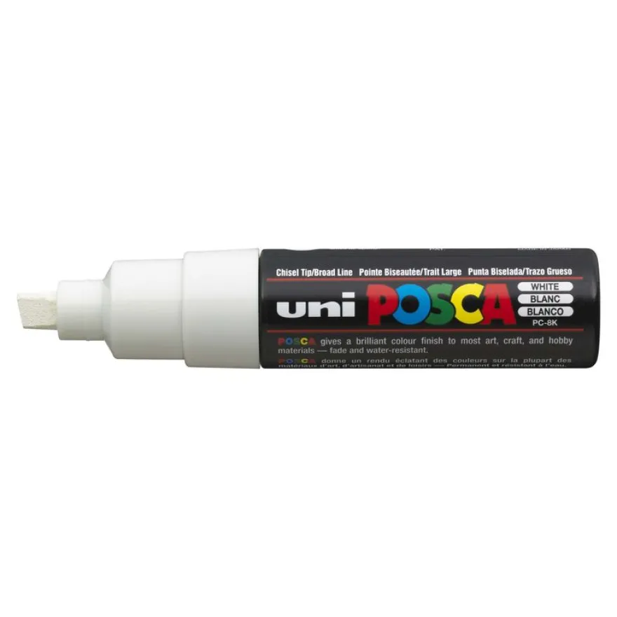 Posca - 4 Marqueurs peinture pointe large - couleurs assorties