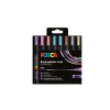 POSCA – Lot de 8 marqueurs permanents – Couleurs métallisées