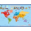 Poster pédagogique Monde - 52 x 76 cm - Bouchut
