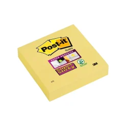 Post-it - Bloc notes Super Sticky - jaune - 76 x 76 mm