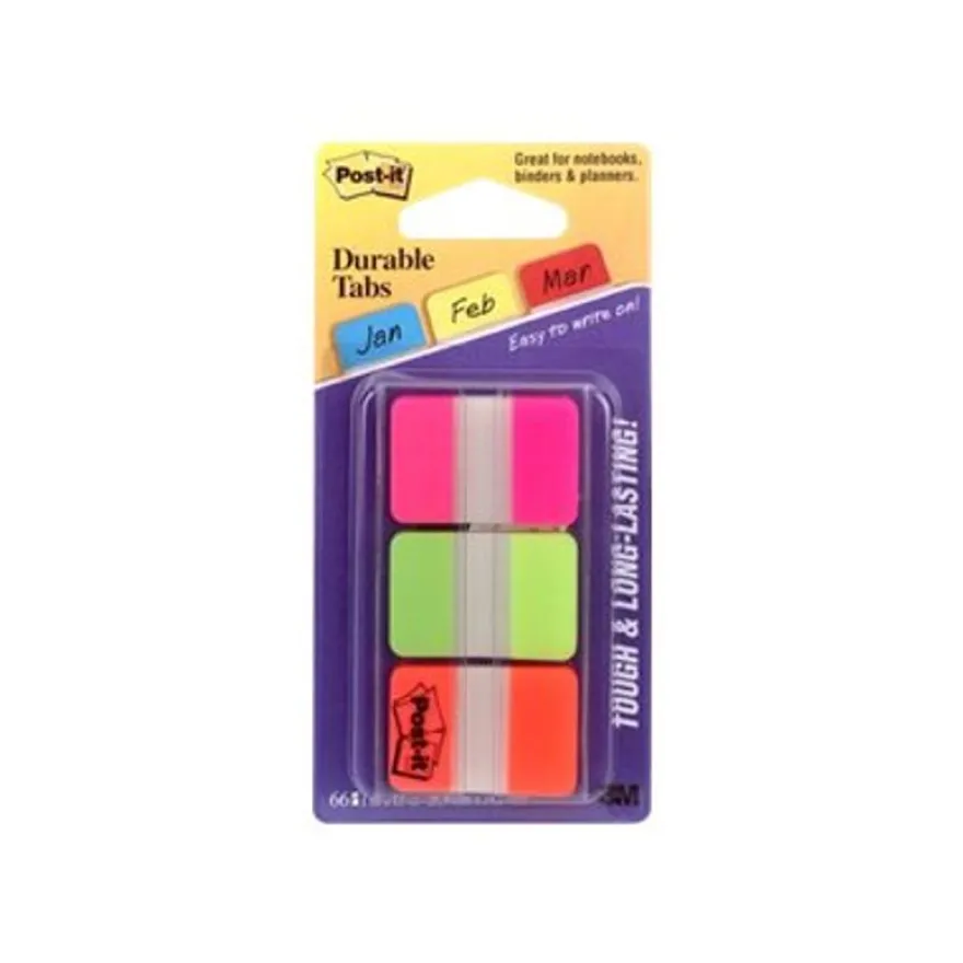 Post-it - Marque-pages (Index) rigides - couleurs vives