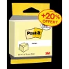 Post-it® Cube de Notes 76x76 mm – Jaune Canari – 450 dont 75 Feuilles Offertes – Papier 100% PEFC
