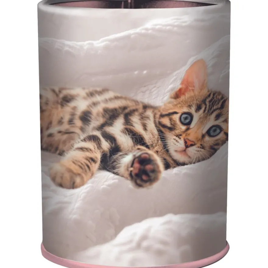 Pot a crayons chaton - 6,7 x 10,7 cm - Oberthur