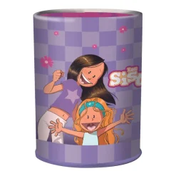 Pot a crayons Les Sisters - 6,7 x 10,7 cm - Oberthur