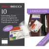 Probeco - 10 Pochettes plastique adhésive pour porte carte de visite 60x95 mm
