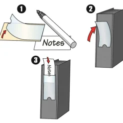 Probeco - 6 Porte-étiquettes adhésives - 46 x 75 mm