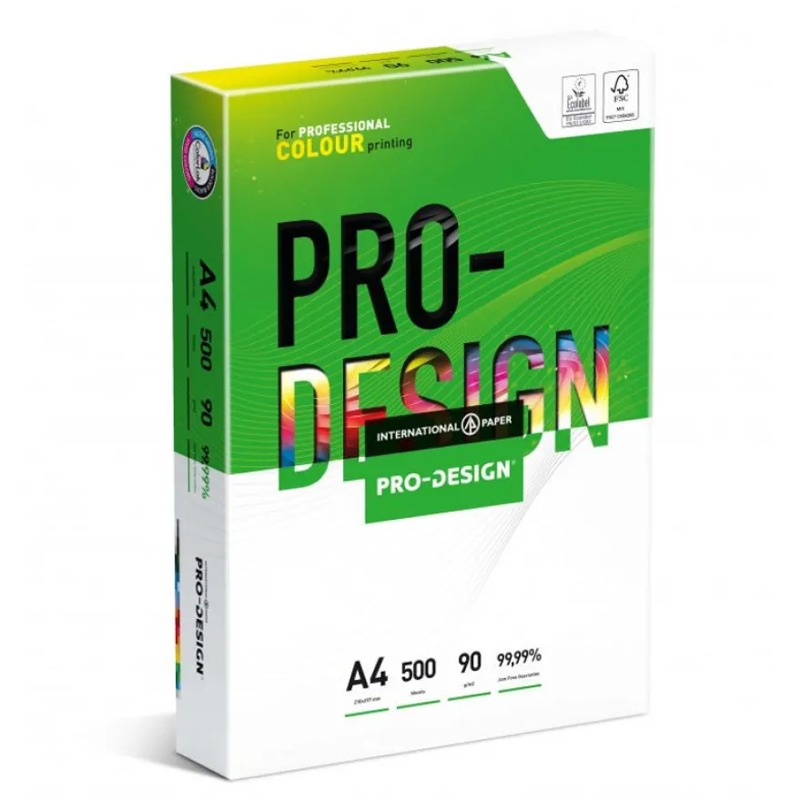 Pro-Design - Papier blanc A4 (210 x 297 mm) - 90 g/m² - Ramette de 500 feuilles