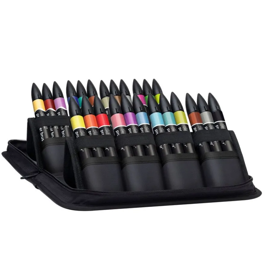ProMarker - Pack de 25 marqueurs - mix brush metallic neon