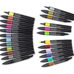 ProMarker - Pack de 25 marqueurs - mix brush metallic neon