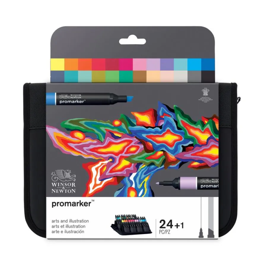 ProMarker - Pack de 24 marqueurs double pointe - arts et illustrations