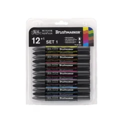 Promarker Brush - Pack de 12 stylos pinceaux et marqueurs - teintes vives