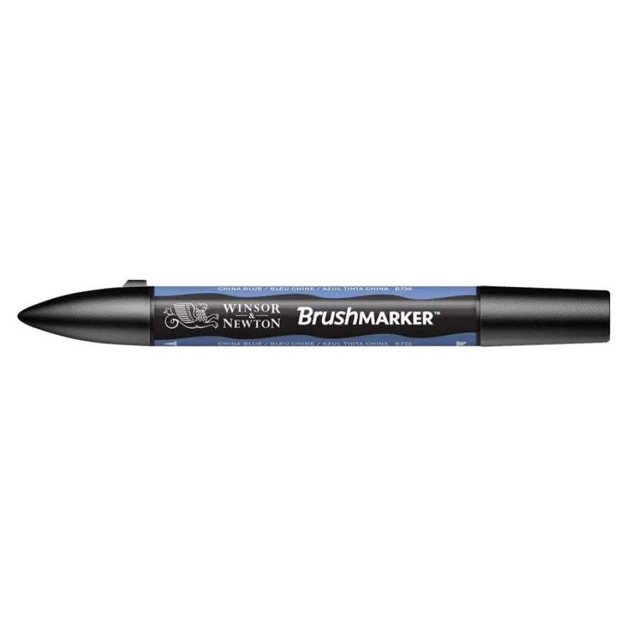 Promarker Brush - Stylo pinceau et marqueur - bleu chine