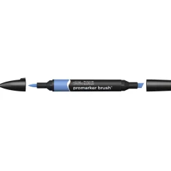 Promarker Brush - Stylo pinceau et marqueur - bleu chine