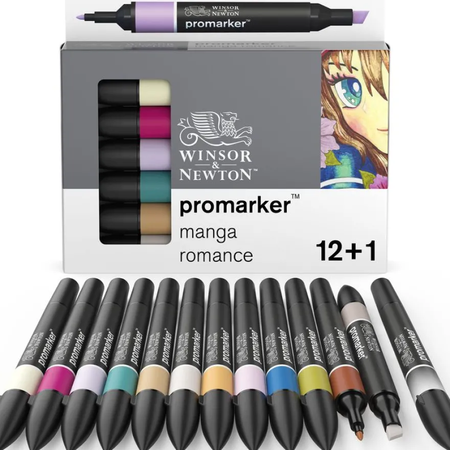ProMarker Manga Romance - 12 Marqueurs double pointe