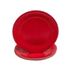 Pronappe - Assiette - Taille 23 cm diameter - rond - jetable - rouge (pack de 20)