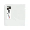 Pronappe - Serviette - Taille 20 x 20 cm - jetable - blanc (pack de 50)