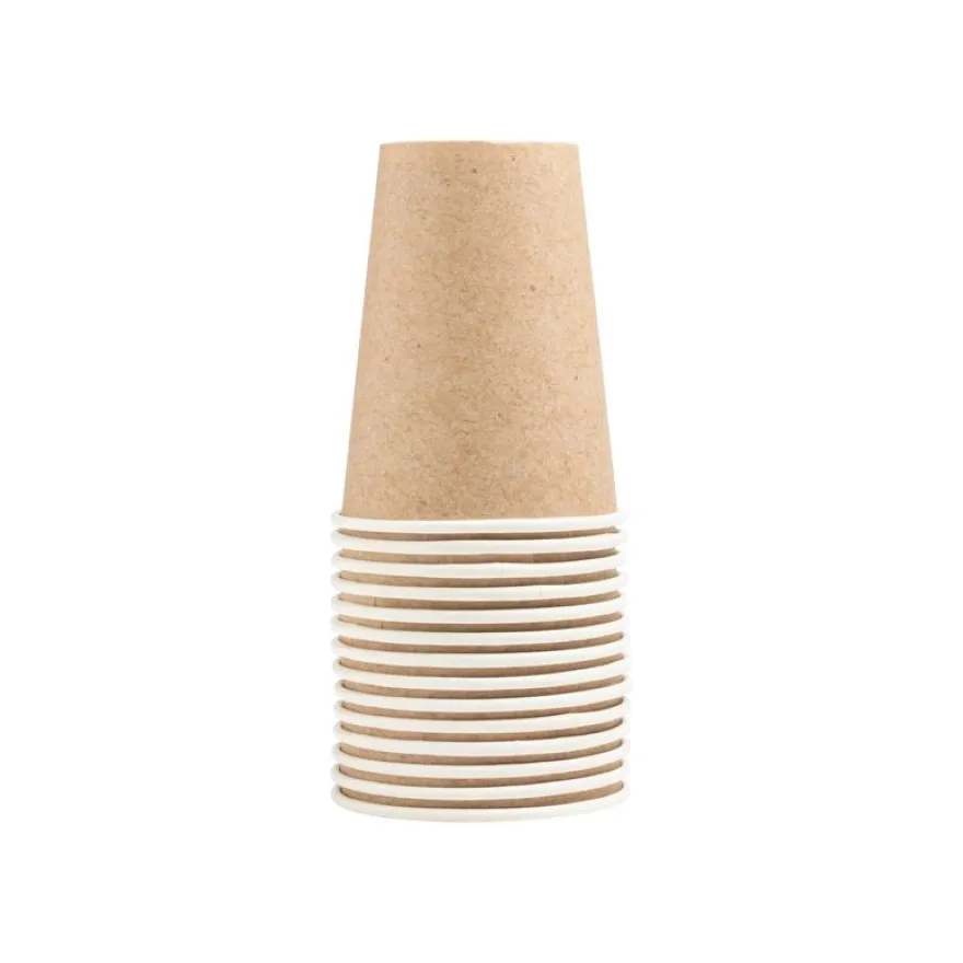 Pronappe - Tasse - Taille 7 cm diameter - 200 ml - jetable - kraft (pack de 15)