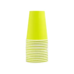 Pronappe - Tasse - Taille 7 cm diameter - 200 ml - jetable - vert kiwi (pack de 15)