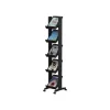 Présentoir mobile Corner - 5 tablettes pour documents format 24 x 32 cm - noir