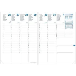 Quo Vadis - Agenda 16 mois - 2026-2027 - Planning 21 SD - Semainier Notes - Multilingue - Everest - Bleu - 16 mois de septembre à décembre - 15x21 cm