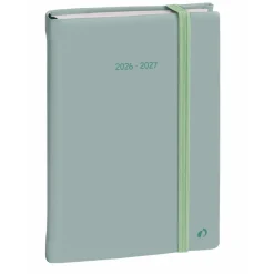 Quo Vadis - Agenda 16 mois - 2026-2027 - Plan Note - Semainier Notes - Multilingue - Pastel - Vert clair - 16 mois de septembre à décembre - 15x21 cm