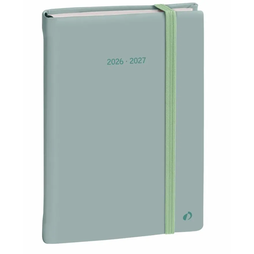 Quo Vadis - Agenda 16 mois - 2026-2027 - Plan Note - Semainier Notes - Multilingue - Pastel - Vert clair - 16 mois de septembre à décembre - 15x21 cm